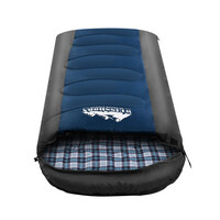 Weisshorn Sleeping Bag Camping Hiking Tent Winter Outdoor Comfort 0 Degree Navy