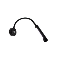 Supex Flexible Arm Reading Light, Matte Black Finish
