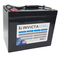 Invicta 12V 75Ah Lithium Battery with Bluetooth