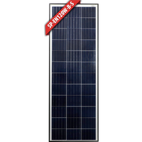 Enerdrive 120W Slim Fixed Solar Panel, Black