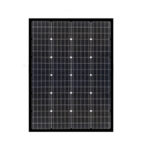 Enerdrive 150W Squat Mono Crystalline Fixed Solar Panel, Black