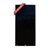 Enerdrive 180W Mono Crystalline Fixed Solar Panel, Black