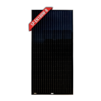 Enerdrive 180W Mono Crystalline Fixed Solar Panel, Black