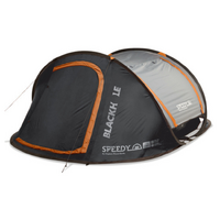 Explore Planet Earth Speedy Blackhole 4 Person Pop Up Tent with LED Lights