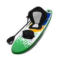 Weisshorn Stand Up Paddle Boards 10" Inflatable SUP Surfboard Paddleboard Kayak Seat Green