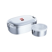 Zebra Stainless Steel Rectangular Lunch Box, 780ml