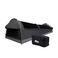 Weisshorn Dark Grey King Single Camping Swag