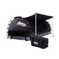 Weisshorn Dark Grey Double Free Standing Camping Swag