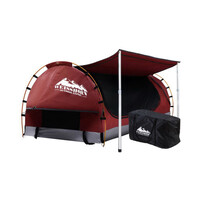Weisshorn Red Double Swag with 7cm Mattress