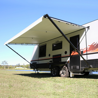 Aussie Traveller Sunburst Eclipse Roller Tube Charcoal Roof Black Ends Awning