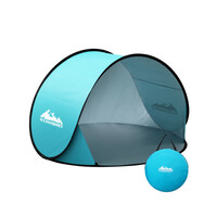 Weisshorn Blue 3 Person Pop Up Beach Tent