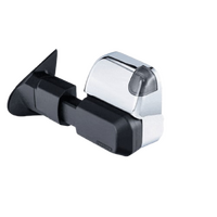 MSA 4x4 Chrome Heated Towing Mirrors with Blind Spot Monitoring to suit Nissan Navara D23 (11/2020 - Current)