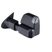 MSA 4x4 Black Power Fold Towing Mirrors to suit Isuzu DMax (2020 - Current) and MUX (2021 - Current)