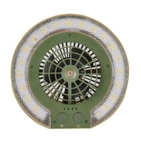 TRA Portable Disc Fan and Light with USB Charging Port