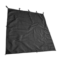 TRA Caravan Privacy Screen End Wall, Black