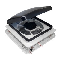 TRA 12V Shower Roof Vent With LED Lights And Tinted Lid Suits Roof Thickness 50-80mm