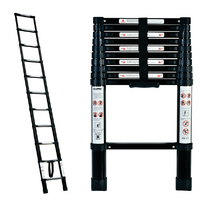 TRA 3.2m Black Portable Telescopic Ladder