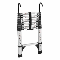 TRA 3.2m Portable Telescopic Ladder with Hooks and Carry Bag