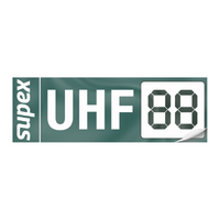 Supex UHF Channel Sticker