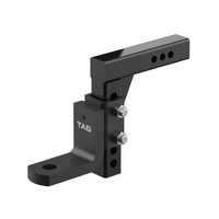 TAG Adjustable Heavy Duty Tow Ball Mount 90¡ Face, 50mm Square Hitch - 260mm Drop, 285mm Rise