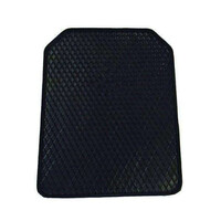 DZ Deep Edge 1-Piece Heavy Duty Rubber Car Mat - Black