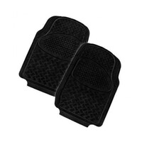 DZ Velocity 2-Piece Rubber Car Mat - Black
