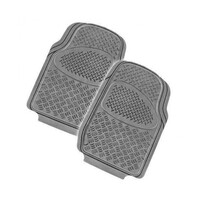 DZ Velocity 2-Piece Rubber Car Mat - Grey