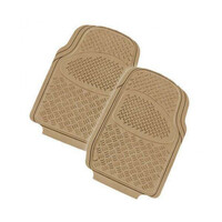 DZ Velocity 2-Piece Rubber Car Mat - Mocha