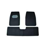 DZ Astro 3-Piece Carpet Car Mat - Black