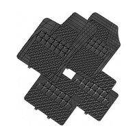 DZ Amos 4-Piece Rubber Car Mat - Black