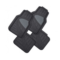 DZ Galaxy 4-Piece Rubber Car Mat - Black