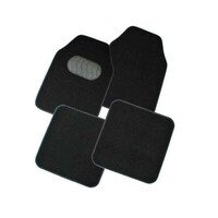DZ Mercury 4-Piece Carpet Car Mat - Black