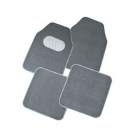 DZ Mercury 4-Piece Carpet Car Mat - Grey
