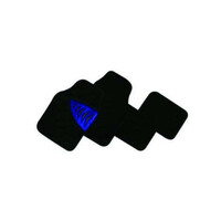 DZ Phantom 4-Piece Carpet Car Mat - Blue
