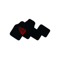 DZ Phantom 4-Piece Carpet Car Mat - Red