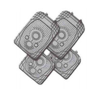 DZ Spectrum 4-Piece Rubber Car Mat - Grey