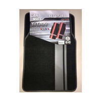 DZ Titan 4-Piece Carpet Car Mat - Grey