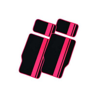 DZ Titan 4-Piece Carpet Car Mat - Pink