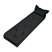 Trailblazer 9-Points Self-Inflatable Black Air Mattress with Pillow