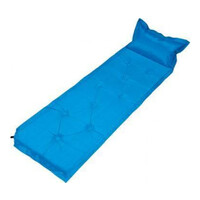 Trailblazer 9-Points Self-Inflatable Blue Air Mattress with Pillow