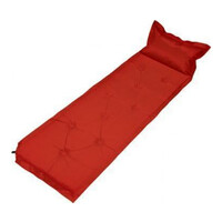 Trailblazer 9-Points Self-Inflatable Red Air Mattress with Pillow