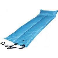 Trailblazer Self-Inflatable Light Blue Air Mattress with Pillow