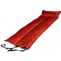 Trailblazer Self-Inflatable Red Air Mattress with Pillow