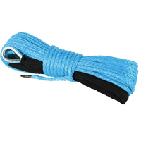 6mm x 15M Dyneema SK75 Winch Rope Blue Synthetic Strap Boat ATV 4WD Recovery