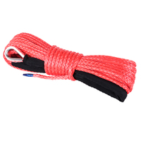6mm x 15M Dyneema SK75 Winch Rope Red Synthetic Strap Boat ATV 4WD Recovery