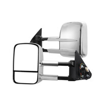 San Hima Twin Pack Extendable Towing Side Mirrors to Suit Nissan Patrol GU Y61 1997-Onwards