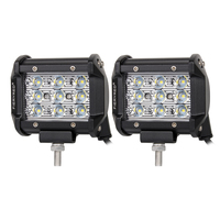 Pair 4inch Philips LED Work Light Bar Spot Driving Lamp Offroad 4WD Ford SUV ATV