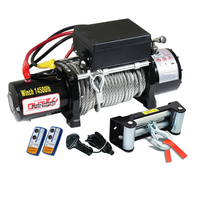 12V 14500LBS STEEL CABLE ELECTRIC WINCH WIRELESS REMOTE 4WD TRUCK OFFROAD 6577KG