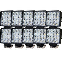 10PCS 80W Philips LED Work Light Bar Flood Offroad 4WD SUV Driving Lamp 12V 24V
