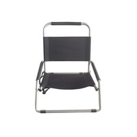 Havana Outdoors 2 x Black Folding Beach Chair